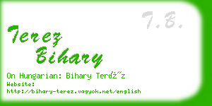 terez bihary business card